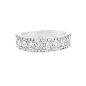 1.03ct 18k White Gold Diamond Band