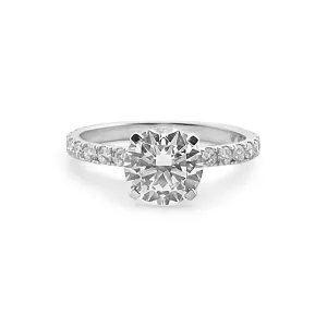 1.30cts Round Brilliant Lab-Grown Diamond 14 Karat White Gold Engagement Ring