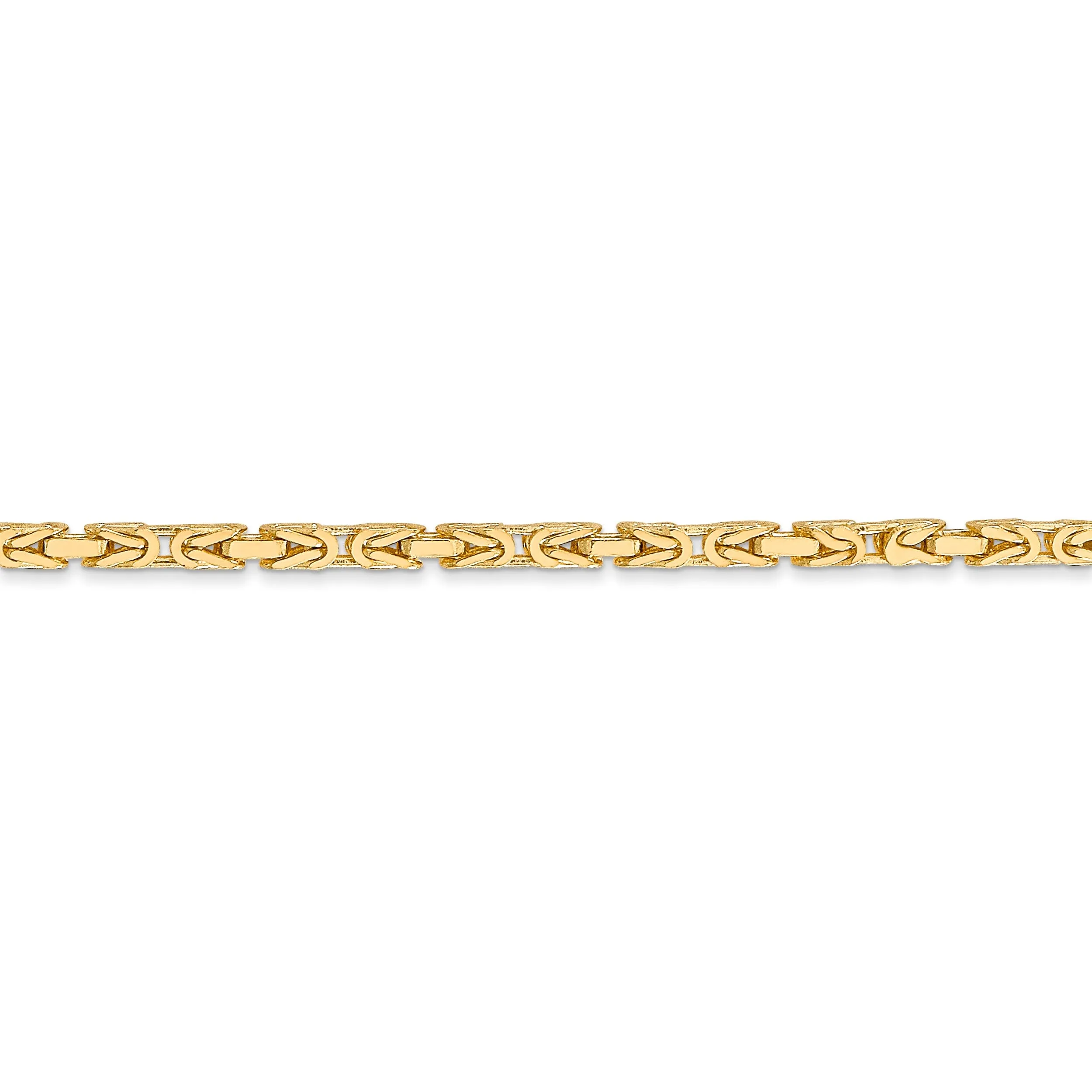 14k Yellow Gold Polish 2.00-mm Byzantine Chain