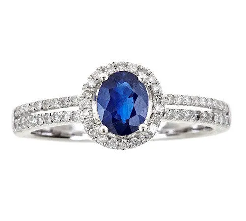 18K GOLD SAPPHIRE RING SKU# 80022