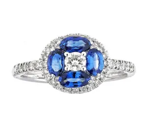 18K GOLD SAPPHIRE RING SKU# 80078