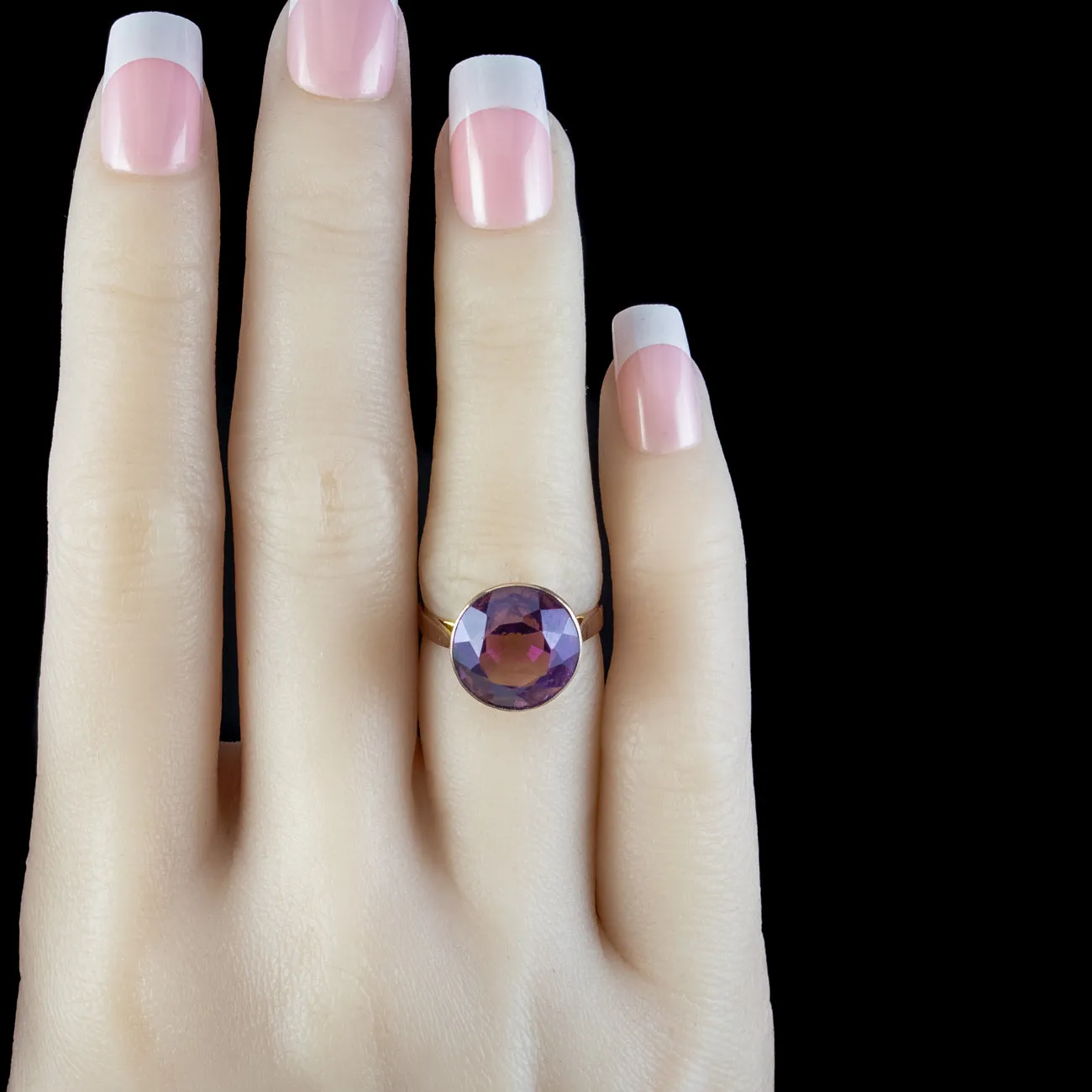 Antique Edwardian Amethyst Ring 6ct Amethyst