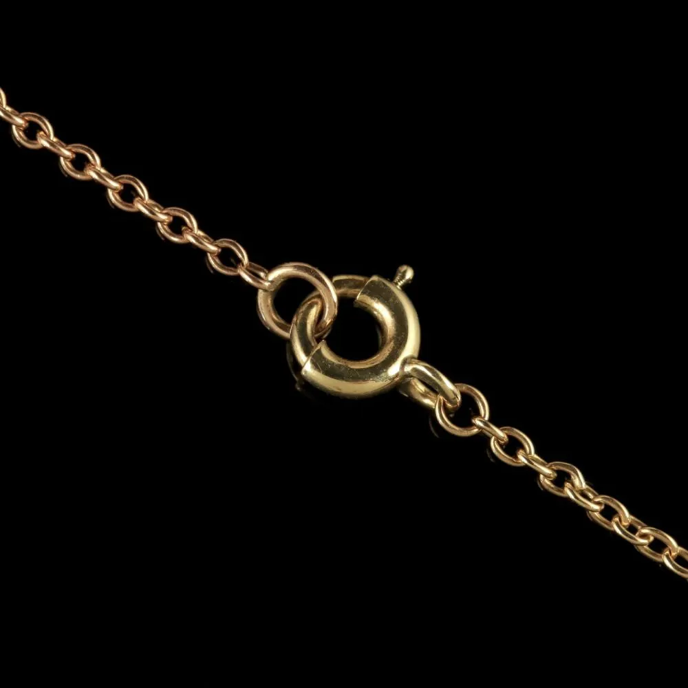 Antique Victorian Suffragette Necklace 18Ct Gold Circa 1900