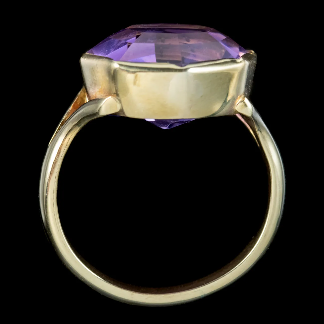 Art Deco Amethyst Ring 10ct Amethyst