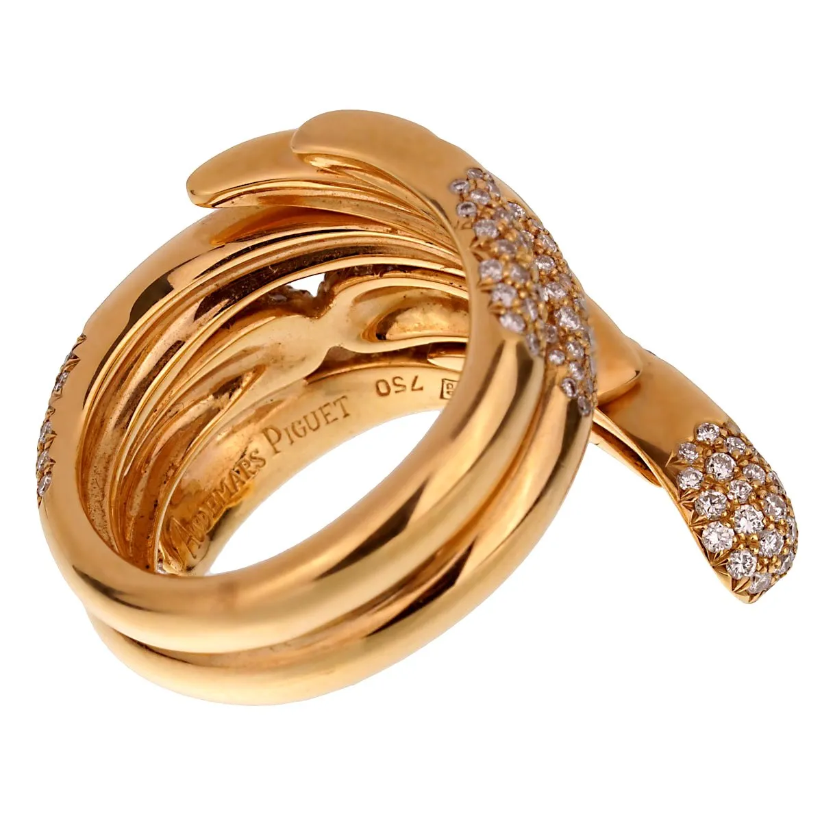 Audemars Piguet Rose Gold Diamond Cocktail Ring Sz 6 1/2