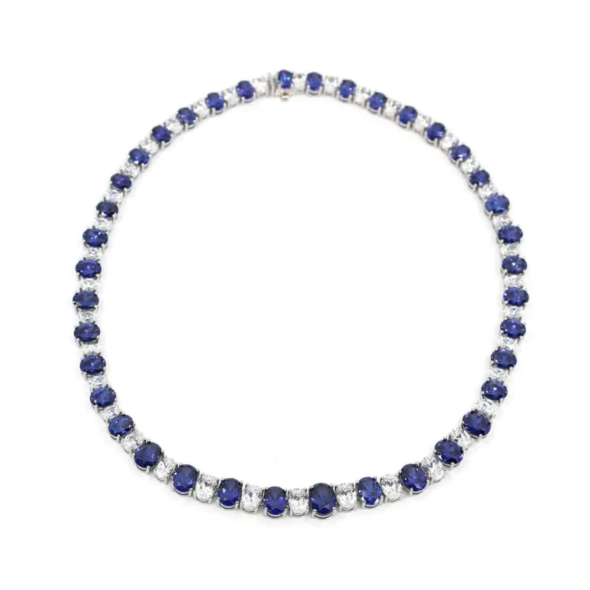 Azure Majesty Sapphire Necklace