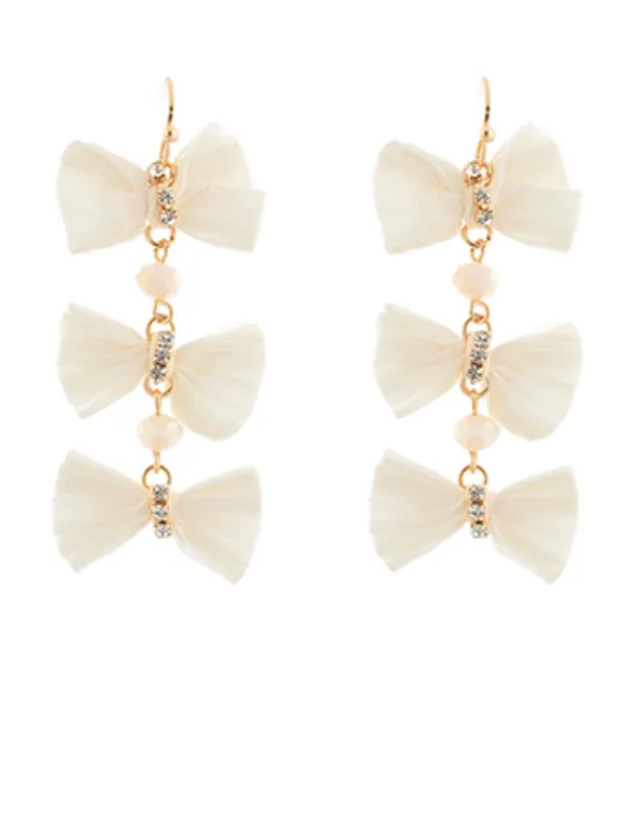 Bow Chain Earrings