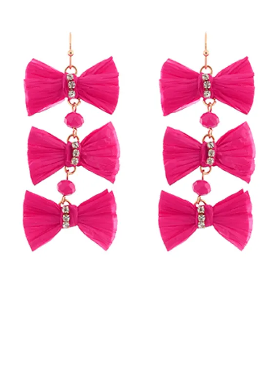 Bow Chain Earrings