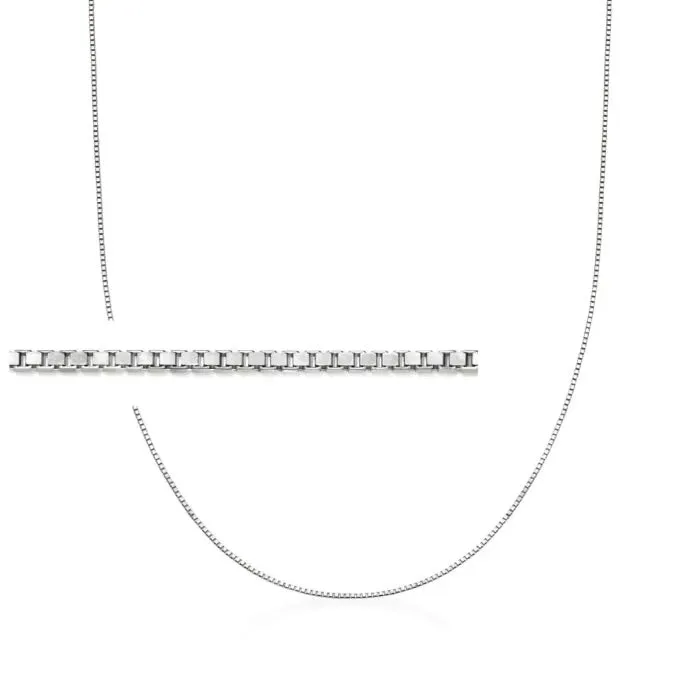 CA202 Box Chain Necklace 1mm