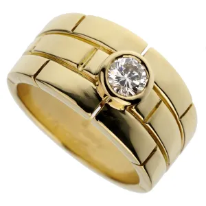 Cartier Panthere Solitaire Yellow Gold Band Ring Sz 5