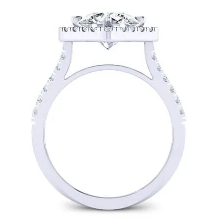 Cattleya - Round Moissanite Engagement Ring