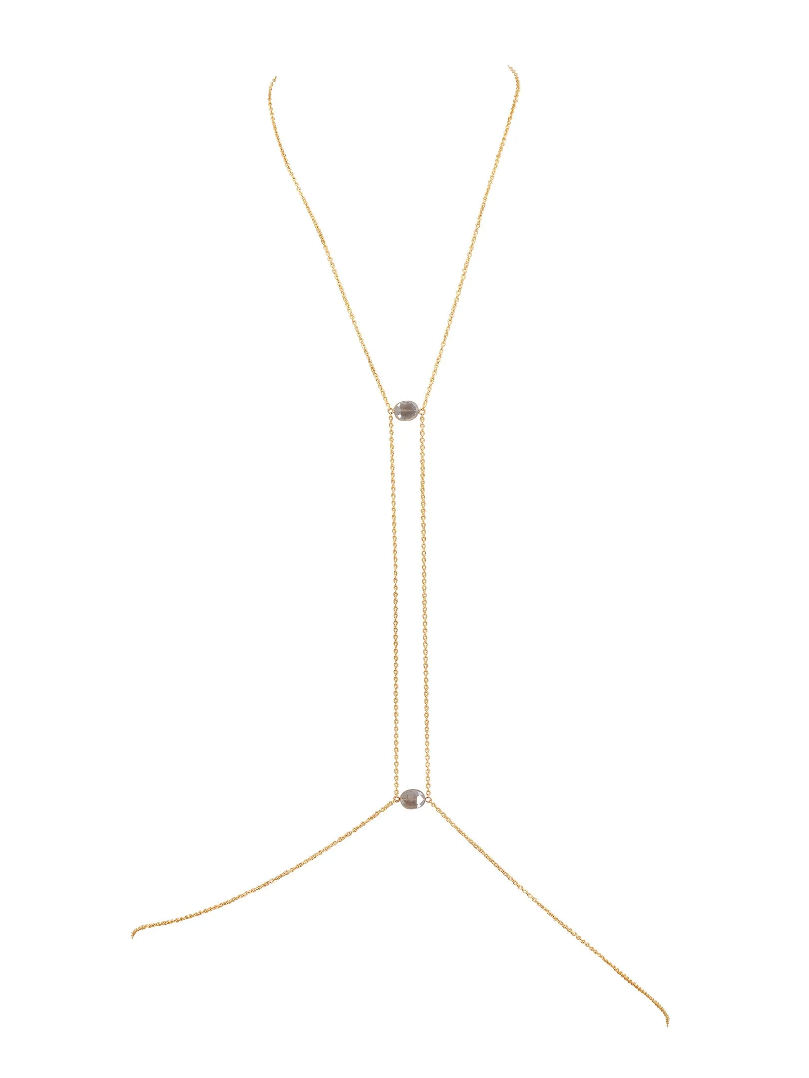 Center Point Gemstone Body Chain