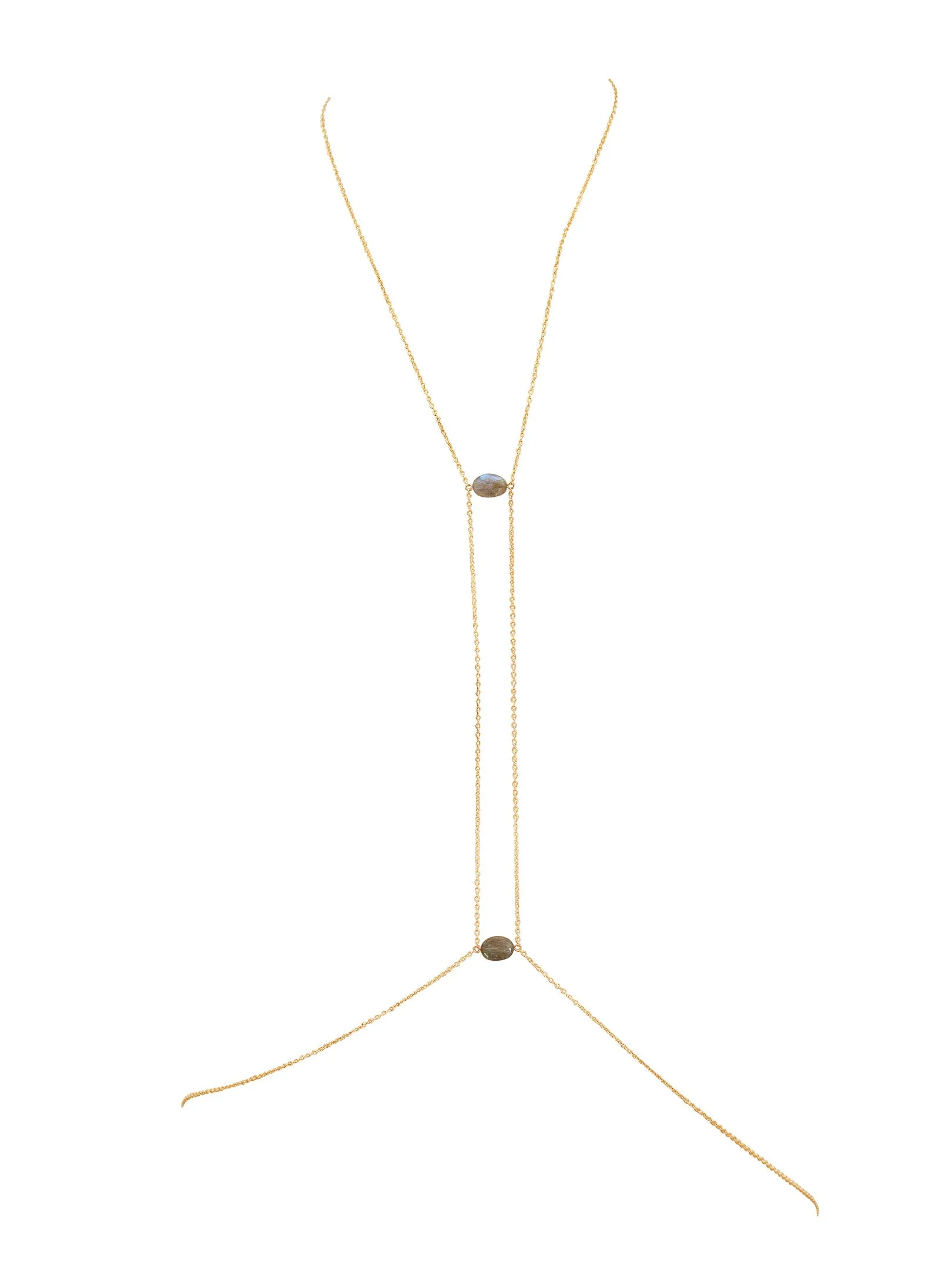 Center Point Gemstone Body Chain