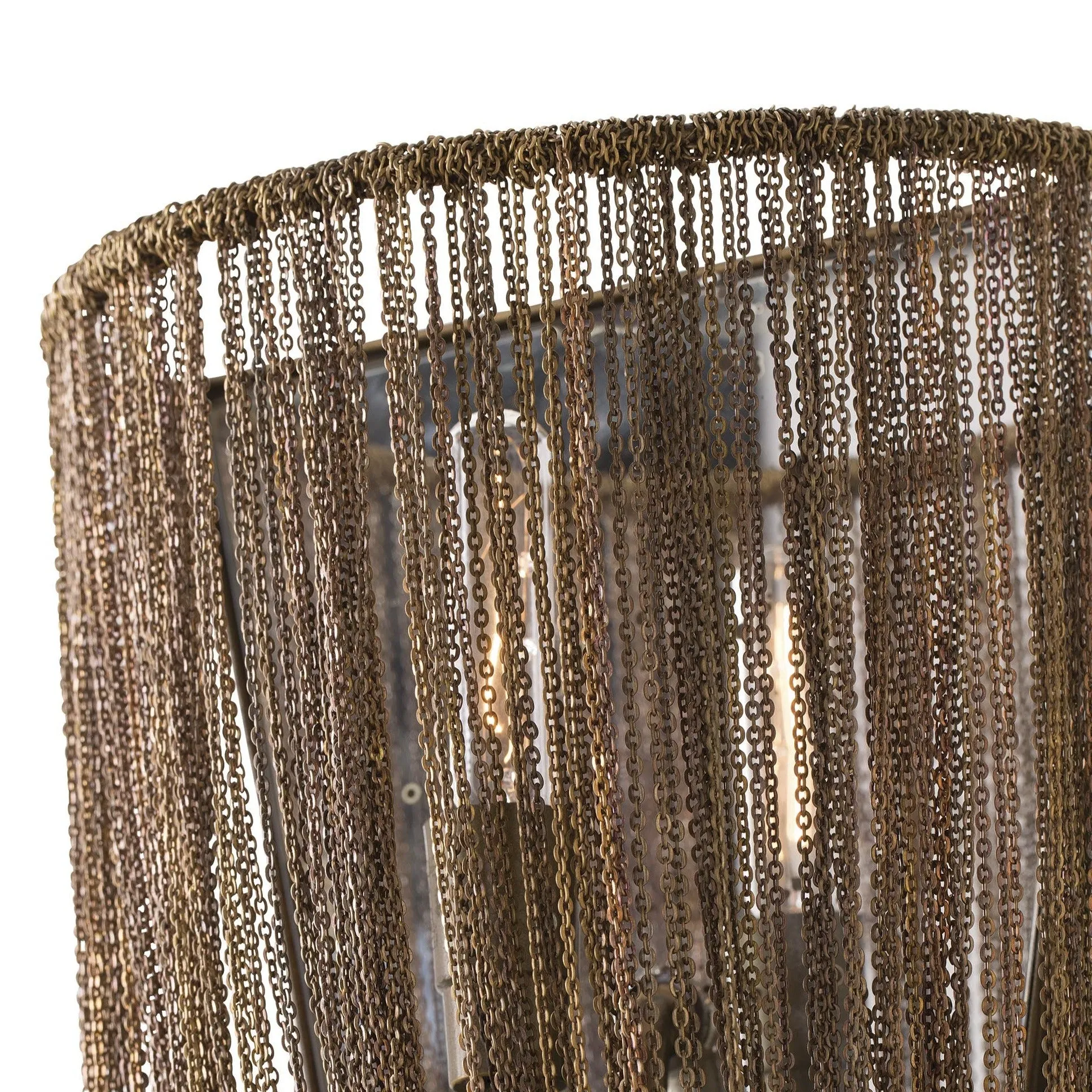 Chain Link Tassel Sconce