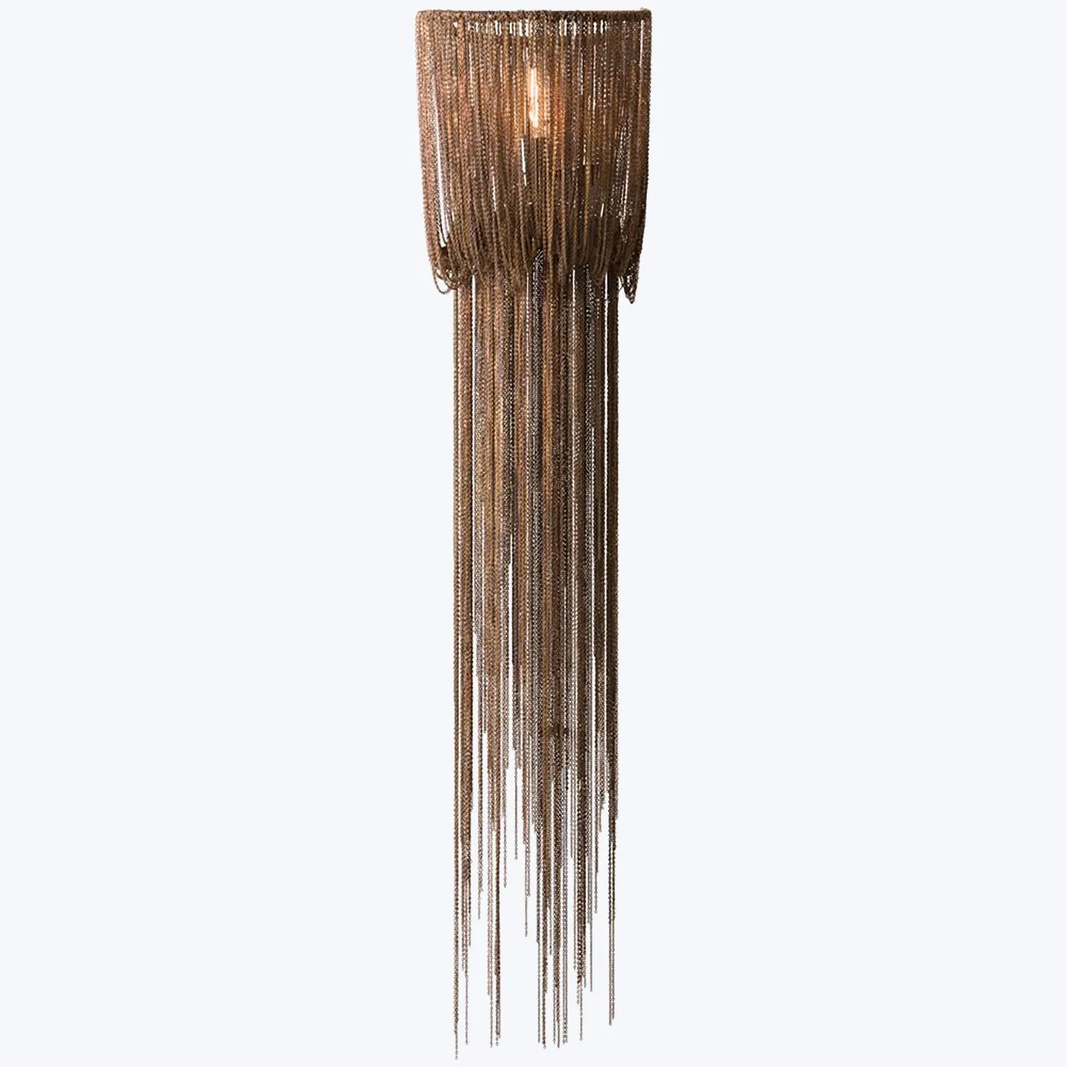 Chain Link Tassel Sconce