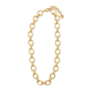 Cleopatra Regal Link Necklace, 16" 2" - Gold