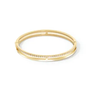 Coeur De Lion Eternal Unity Gold Crystal Bangle