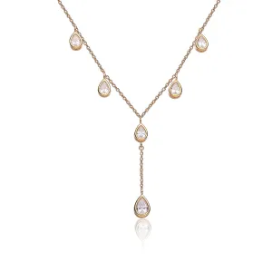 Constance Dainty Terdrop Y Necklace