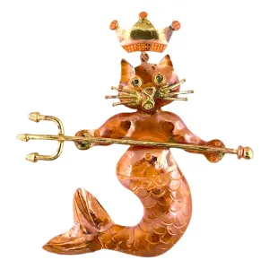 Copper Cat Queen Neptune Pendant