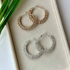 Crystal Hoops