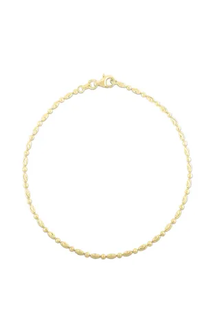 Diamond Cut Ball Chain Anklet