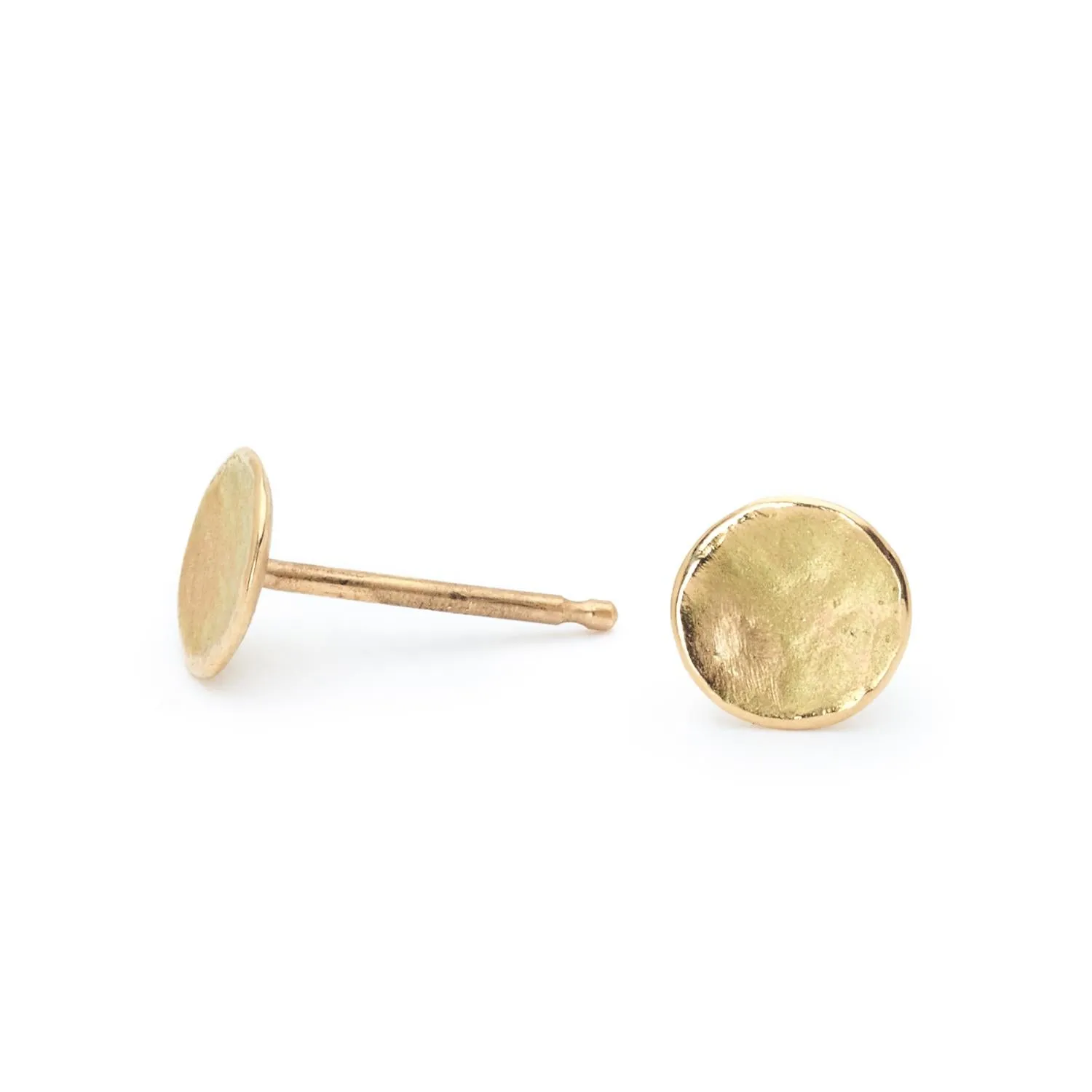 Disk Stud Earrings