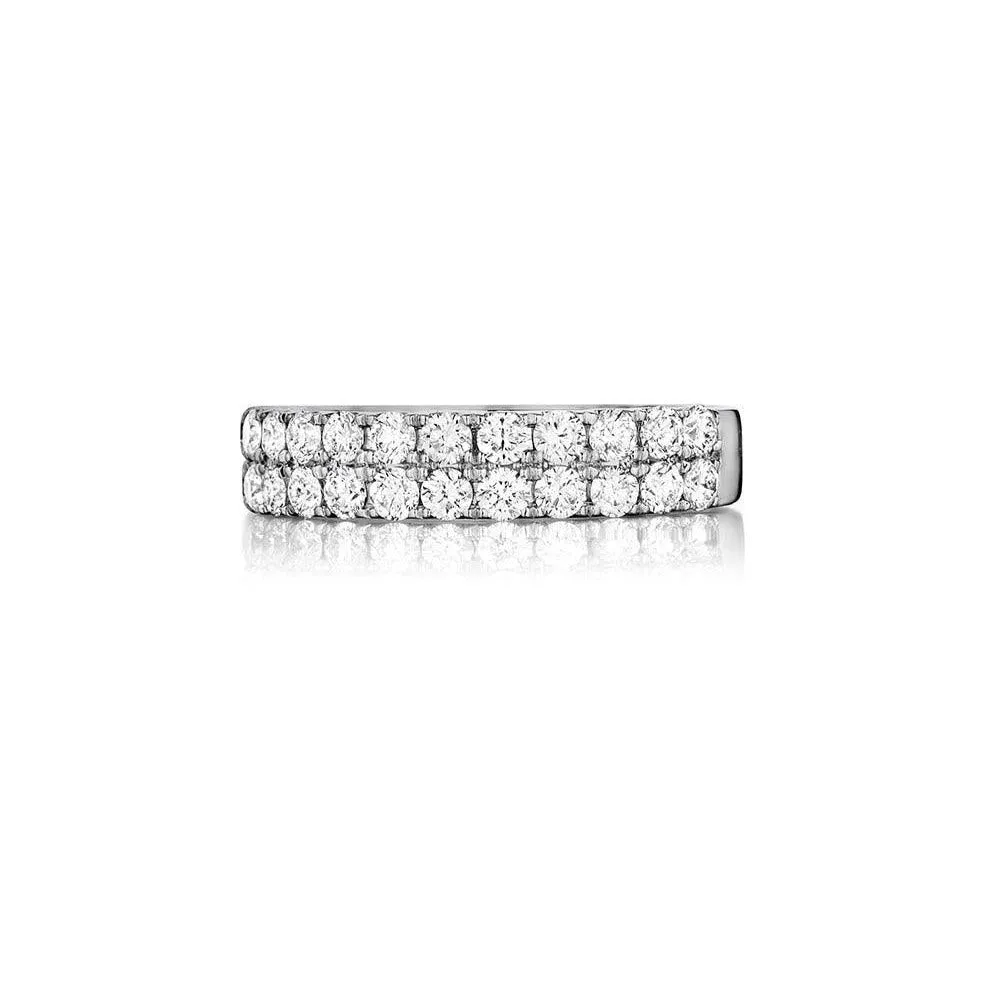 Double Row Prong Set Diamond Band