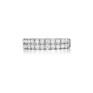 Double Row Prong Set Diamond Band