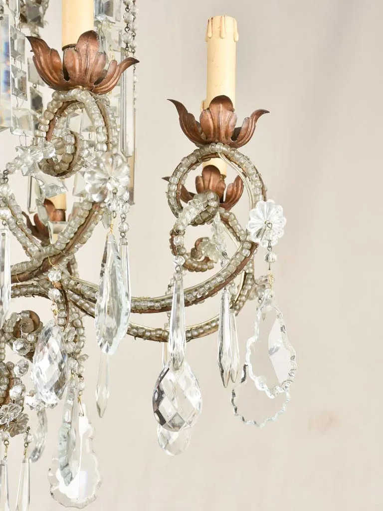 Elegant 19th century Italian chandelier - 8 globes 41¼"