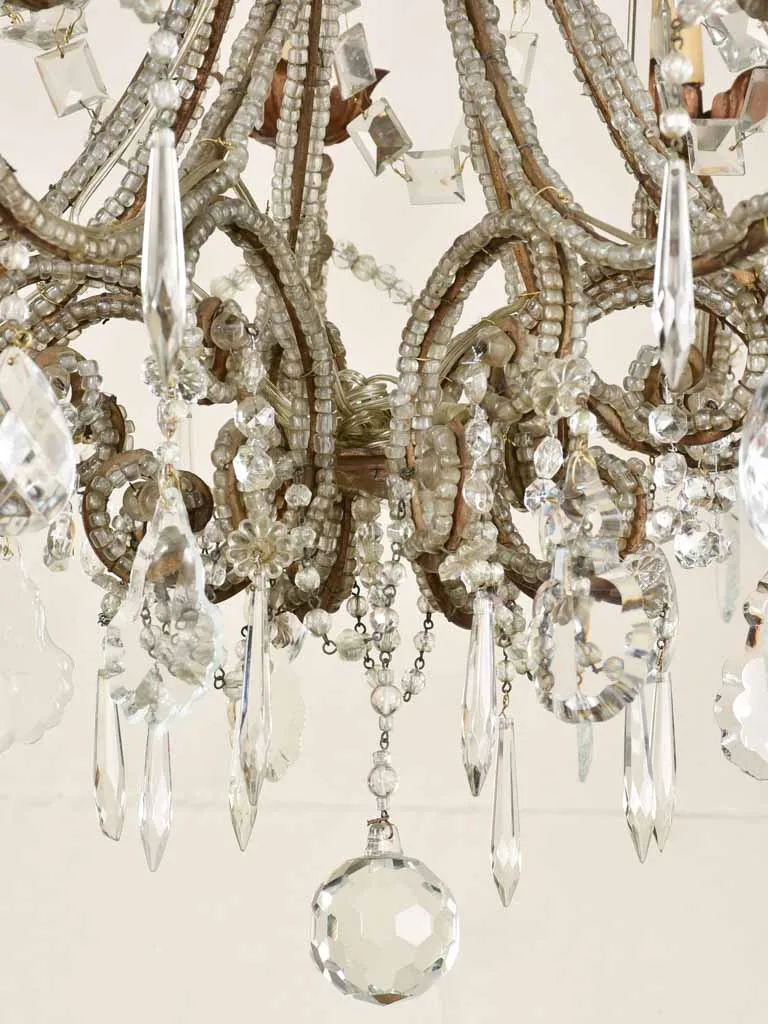 Elegant 19th century Italian chandelier - 8 globes 41¼"