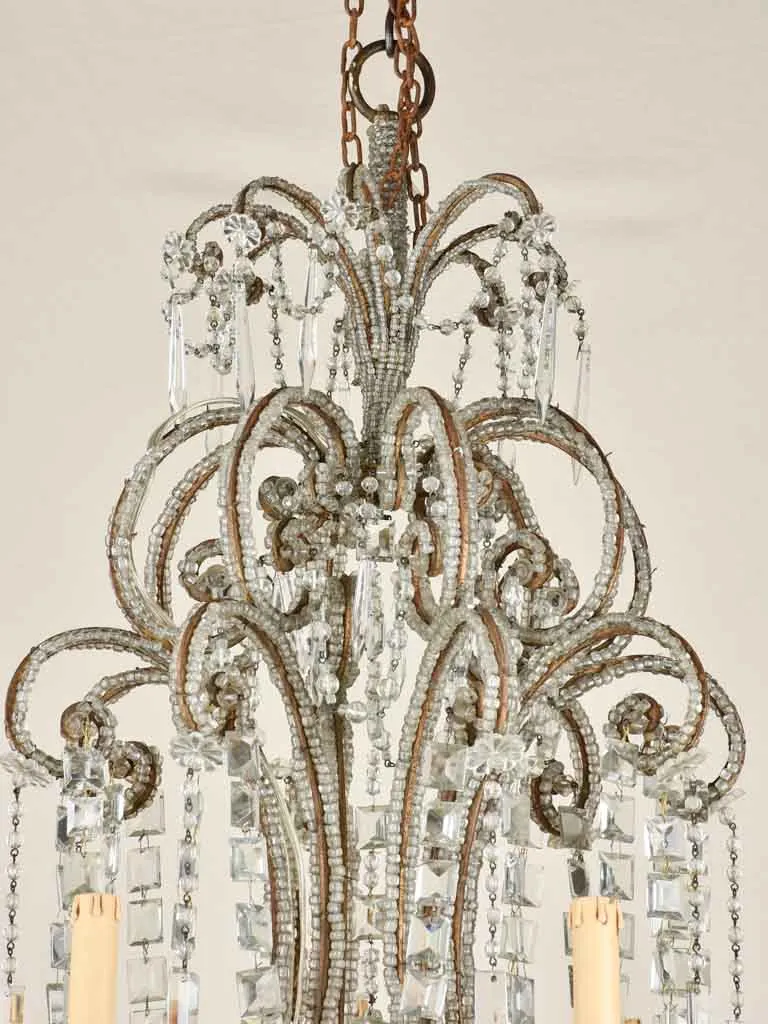 Elegant 19th century Italian chandelier - 8 globes 41¼"