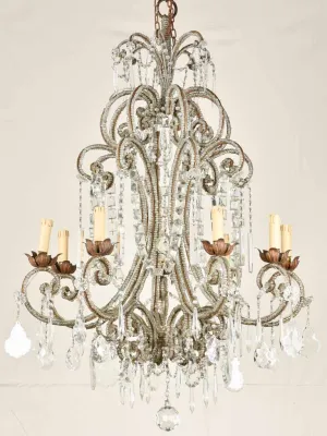 Elegant 19th century Italian chandelier - 8 globes 41¼"