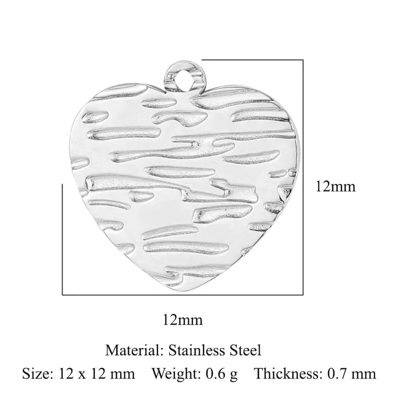 Elegant Classic Style Heart Shape Titanium Steel Plating Inlay Zircon Charms