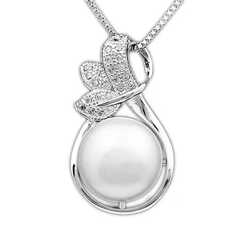 Elegant pendant necklace fashion natural freshwater pearl jewelry for women