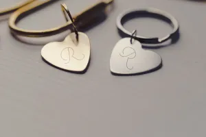 Elegant Script Custom Keychain