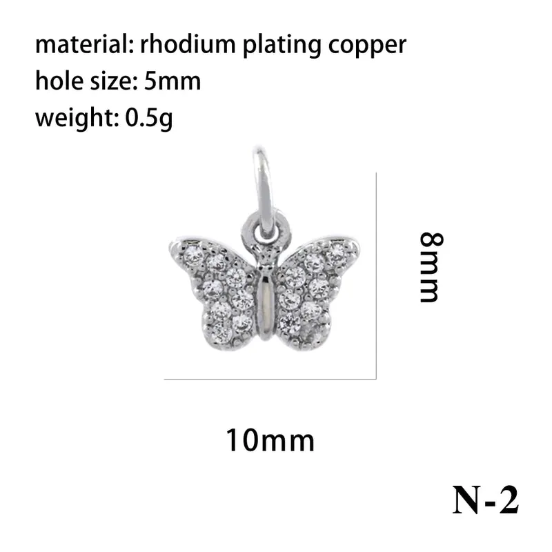 Elegant Simple Style Bee Dragonfly Butterfly Copper Plating Inlay Zircon 18k Gold Plated Charms