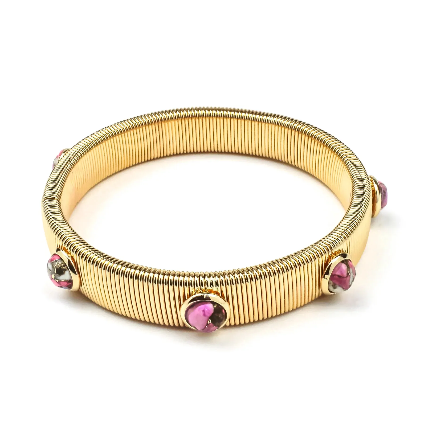 Erimish Snake Cuff Pink