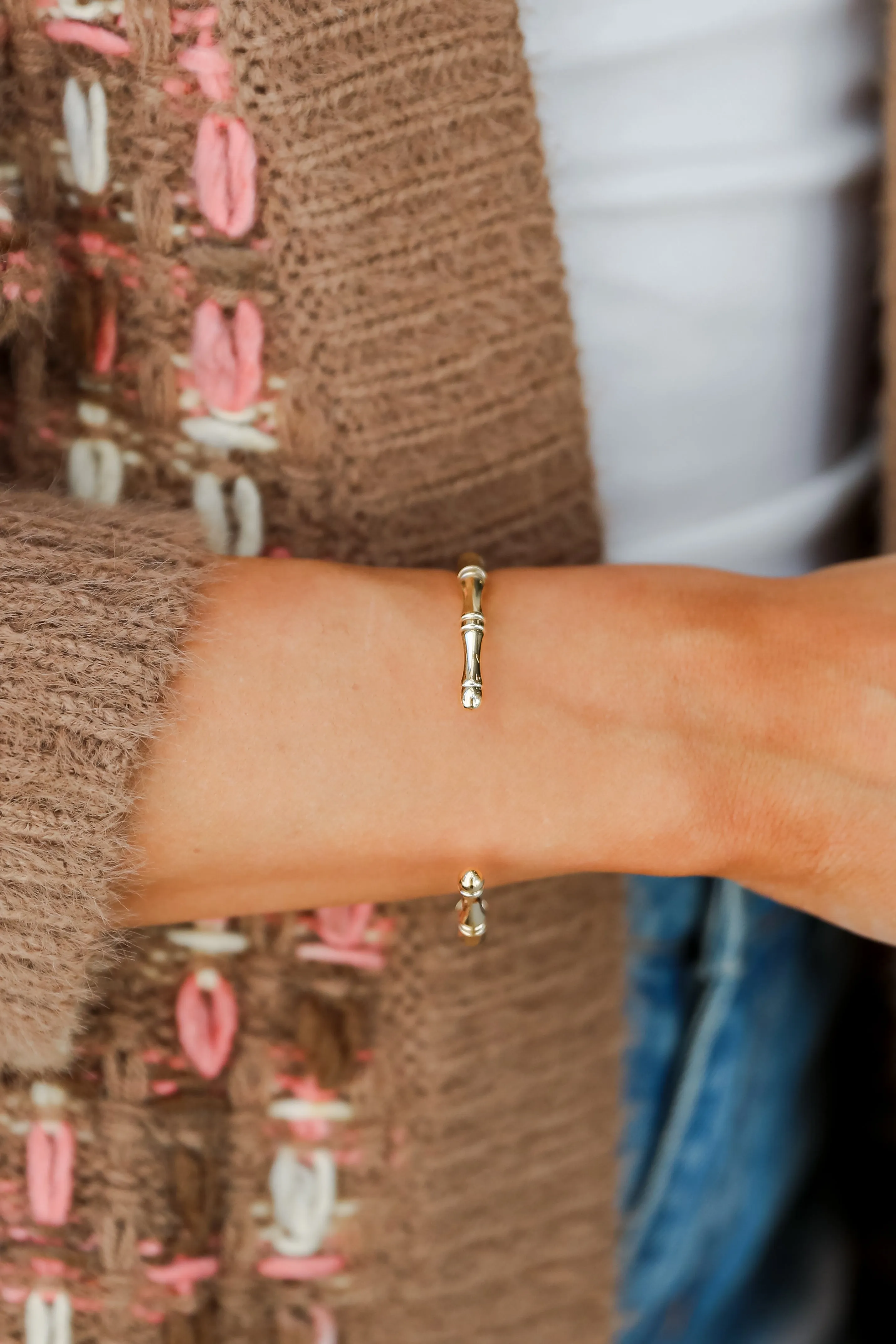 FINAL SALE - Rosie Gold Cuff Bracelet