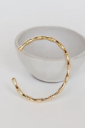 FINAL SALE - Rosie Gold Cuff Bracelet