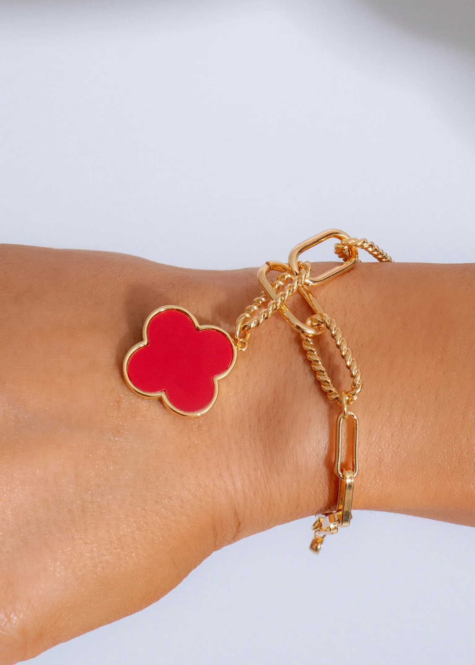 Fortuna Charm Bracelet Red