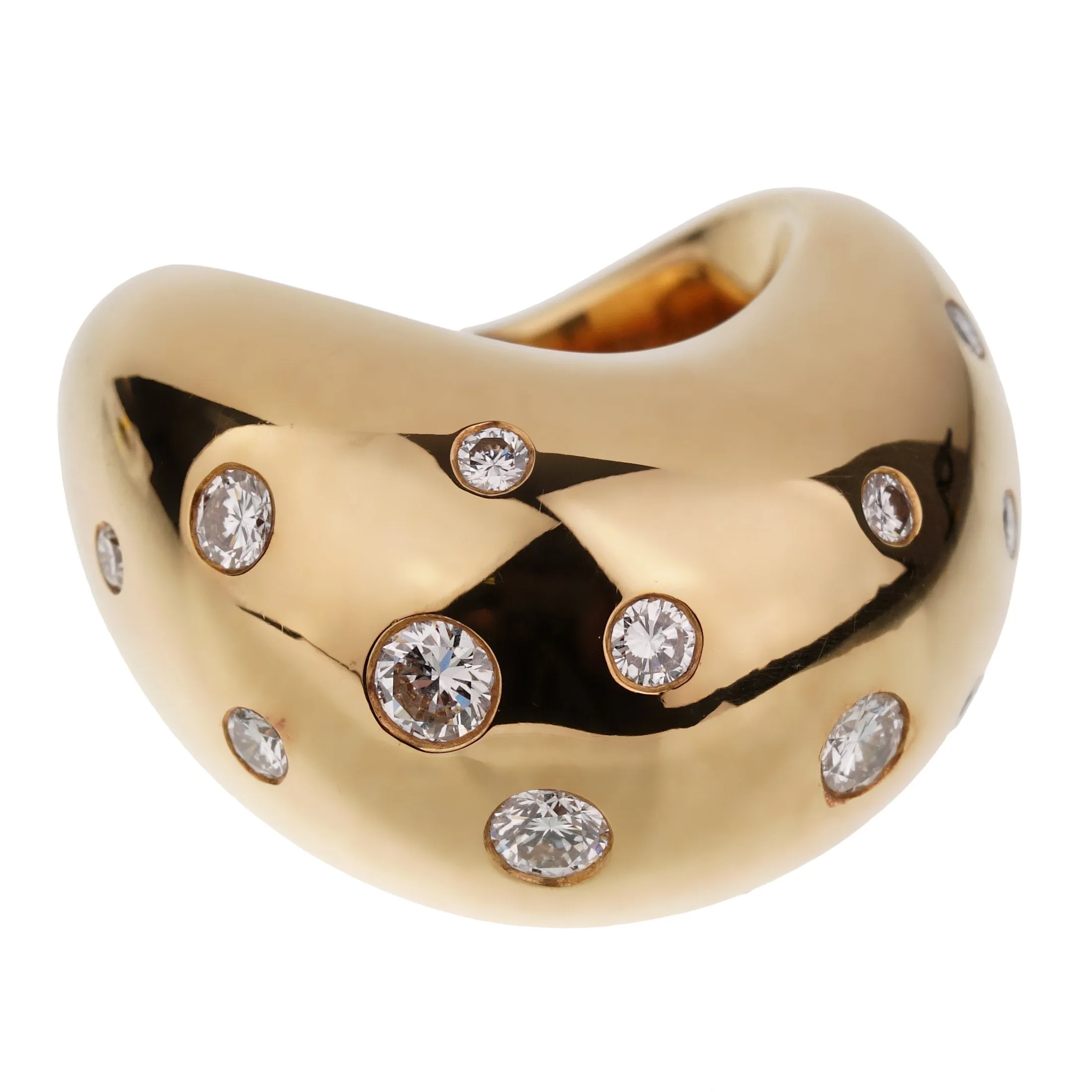 Fred of Paris Wave Yellow Gold Cocktail Ring