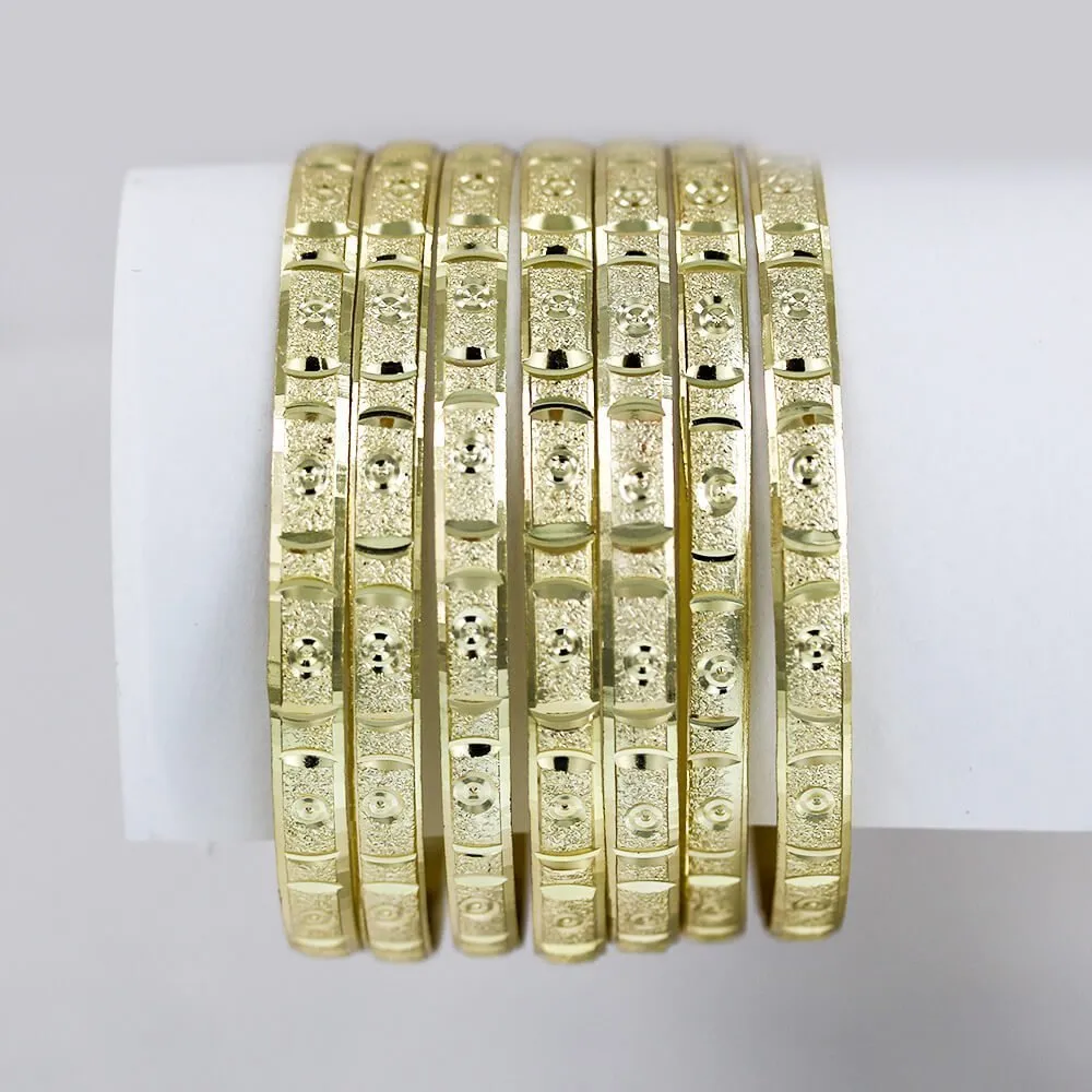 Gold 6 MM Sugar 7 Day Bangles Seminarios B 2002-1