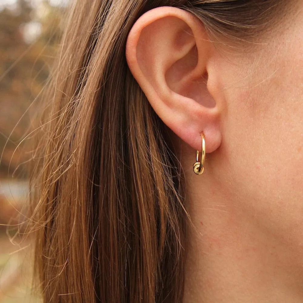 Gold Modern Hoop Earrings