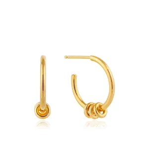 Gold Modern Hoop Earrings