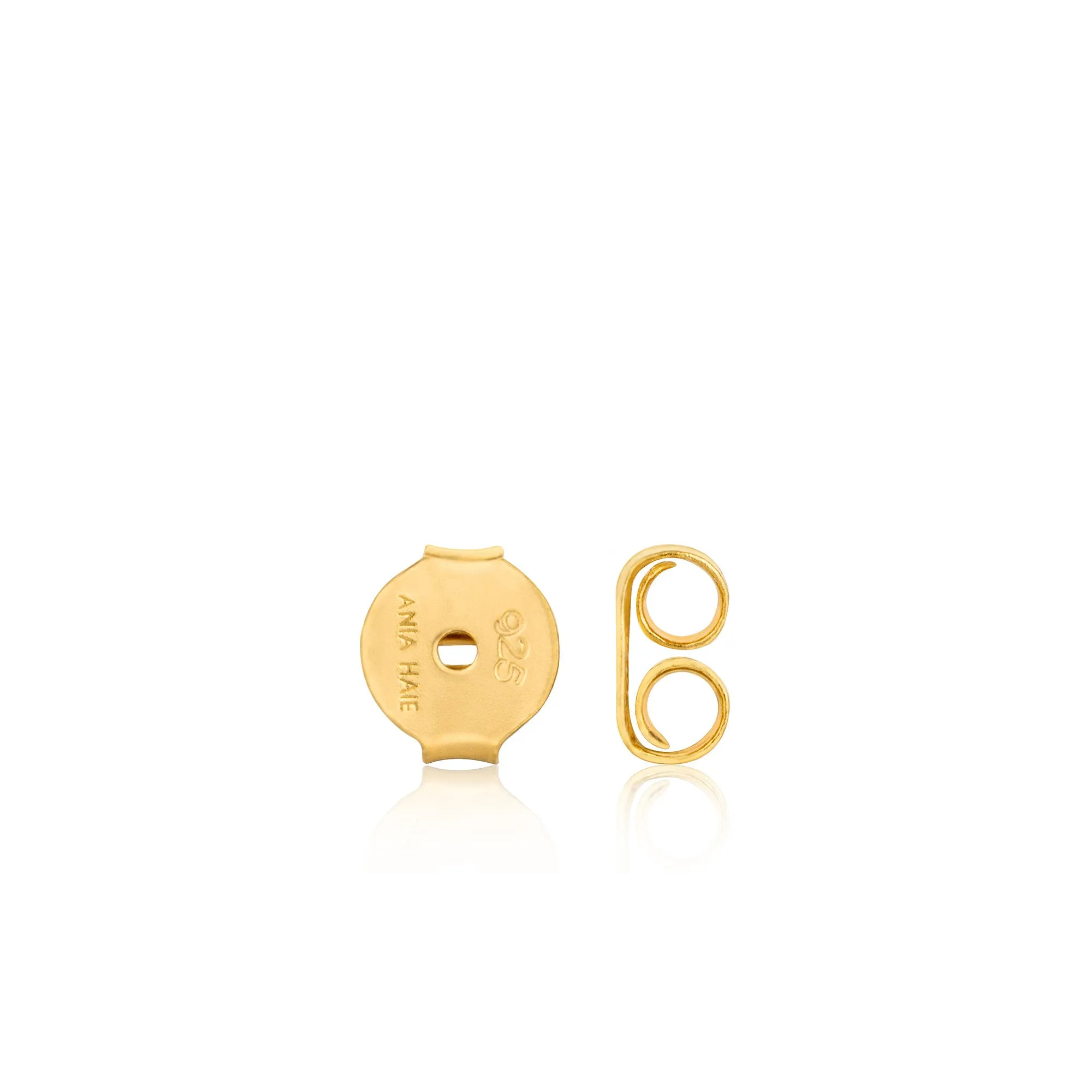 Gold Modern Solid Drop Earrings