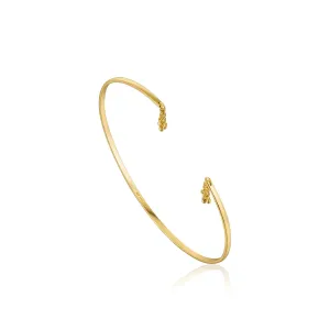 Gold Tassel Drop Bangle