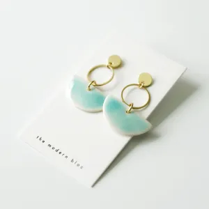 Hayden - Modern Crescent Porcelain Earrings