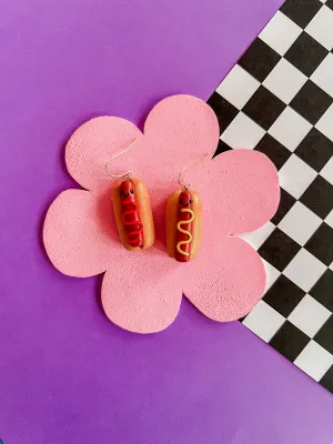 Henry | Hot Dog Polymer Clay Earrings