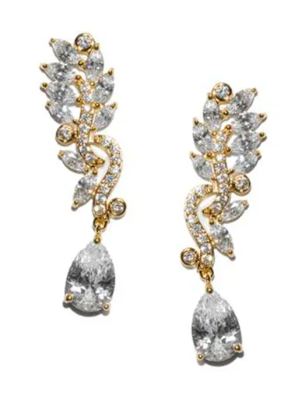 Lisanne Modern Vintage Cubic Zirconia Earrings