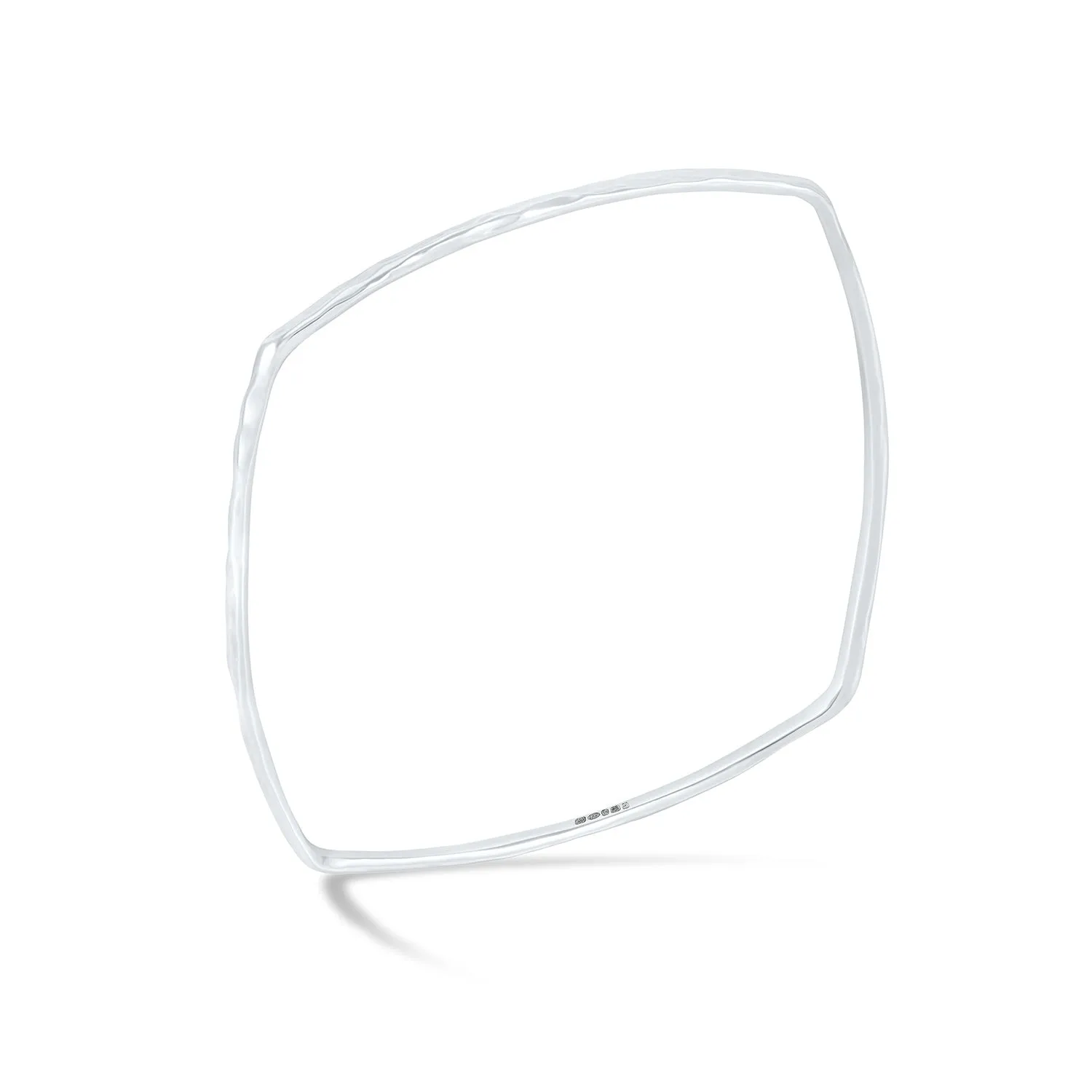 Men's 3mm Hammered Cushion Nomad Bangle